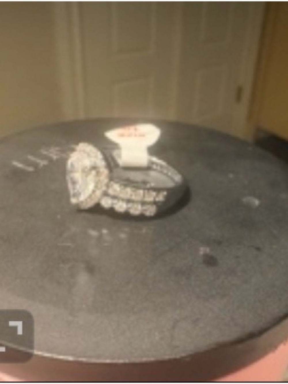 Bomb Party pear shaped cz on hematite size 10